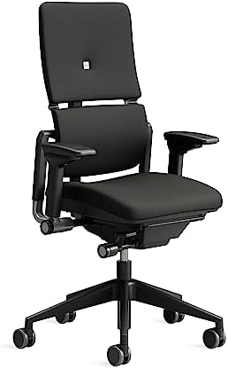 Steelcase Please Ergonomic Office Swivel Chair With Height Adjustable Lumbar Support Black; Made in Europe