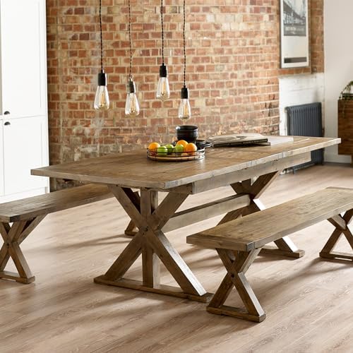 Julian Bowen Dining Table, Cashew, 77.5 x 220 x 97.5